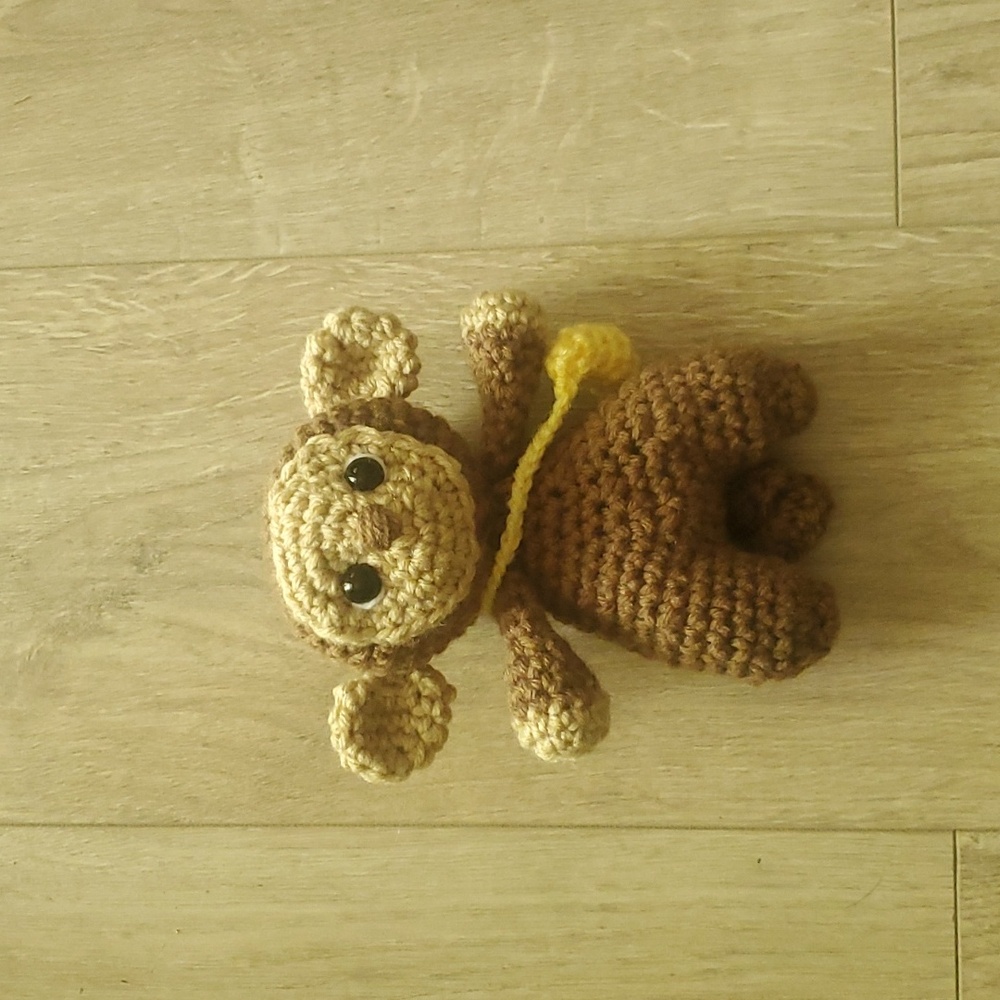 Crochet Monkey with Banana Bag